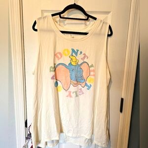 Disney Dumbo Oversized Tank Top 1X Plus size